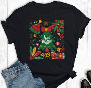 Rebel Rose Floral Boho Christmas Tree