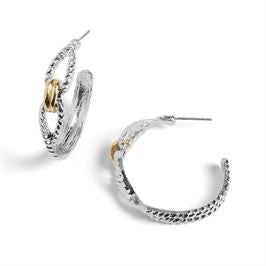 Whispers Link Hoop Earrings WN004556