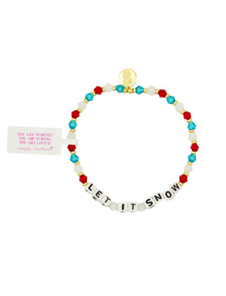 Simply Southern Holiday Bracelet Let It Snow