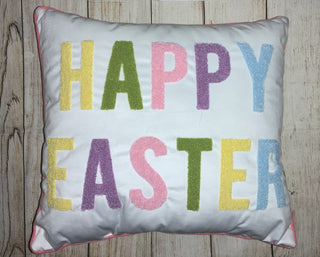 Fabric Happy Easter Pillow Style 1