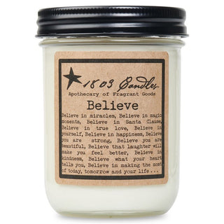 1803 Believe Soy Jar Candle
