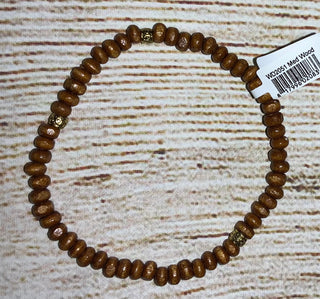 My Fun Colors Wood Bead Bracelet Medium Wood