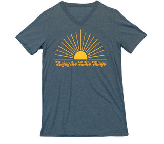 Jane Marie Enjoy the Little Things V Neck Tee