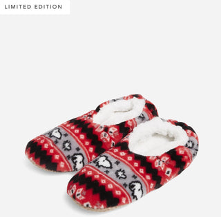 Vera Bradley Snoopy Fair Isle Cozy Life Slippers