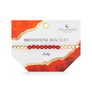 Soul Stacks Birthstone Bracelet July