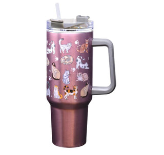 Cat Doodles Stainless Mug 40oz