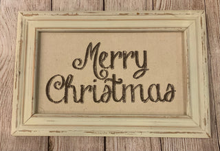 Vintage Merry Christmas Sign