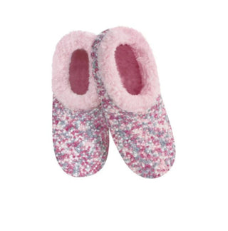 Snoozies Pink Popcorn Slippers