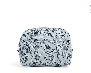 Vera Bradley Medium Cosmetic Perennials Gray