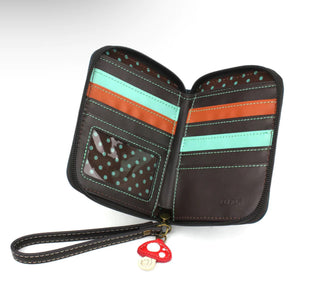 Chala 839 Zip Around Wallet Mushroom