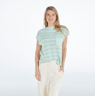 Simply Southern Breeze Knit Top with Pocket Spring