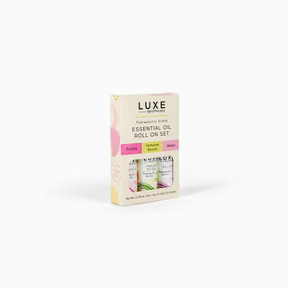 Luxe Apothecary Focus, Immune Boost, Relax Essential Oil Roll On Set