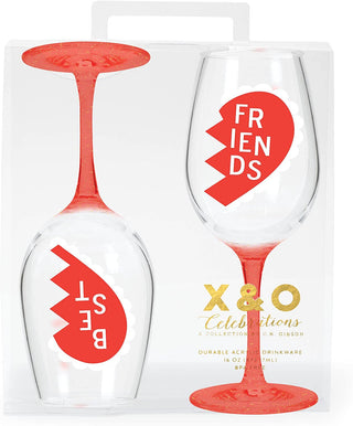 Best Friends Acrylic Wine Set
