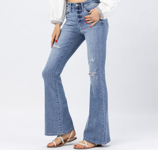 Judy Blue Hi-Rise Destroyed Fit & Flare 82377
