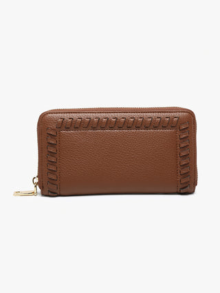 Jen & Co Nora Whipstitch Wallet Brown WL2595