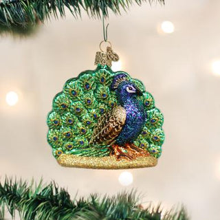 Old World Christmas Proud Peacock Ornament