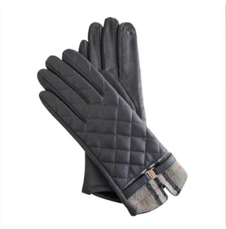 Howard's Vivi Plaid Trim Quilted Vegan Leather Glove Assortment
