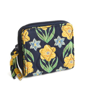 Vera Bradley Small Zip-Around Wallet Daffodils
