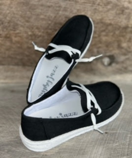 Gypsy Jazz Flash Black Slip On