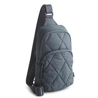 Vera Bradley Featherweight Lorman Sling Backpack  Dark Slate