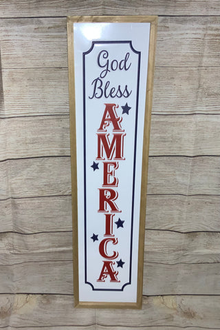 Enamel God Bless America Sign