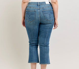 Judy Blue HW Tummy Control Kick Flare 881097