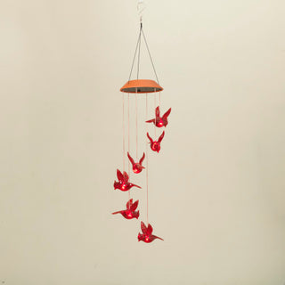 Solar Lighted Cardinal Chime