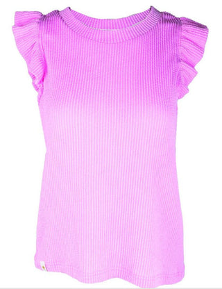 Simply Southern Knit Ruffle Sleeve Tee Blush