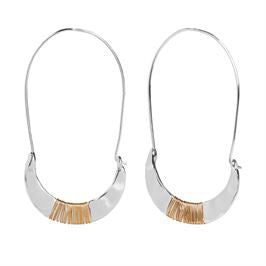 Whispers Wire Half Moon Hoop w/Dangle Earrings WN004096