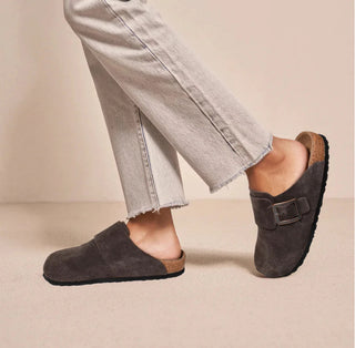 Aerothotic Atlas Leather Clog Dark Brown 1424