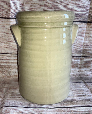 Stoneware Green Vase