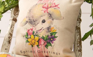 Vintage Lamb Pillow