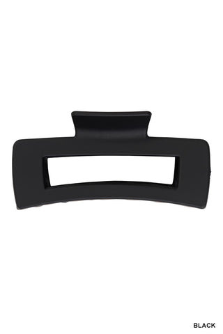 Zenana Rectangle Claw Clip Black