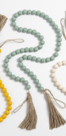 Autumn Wood Beaded Garland