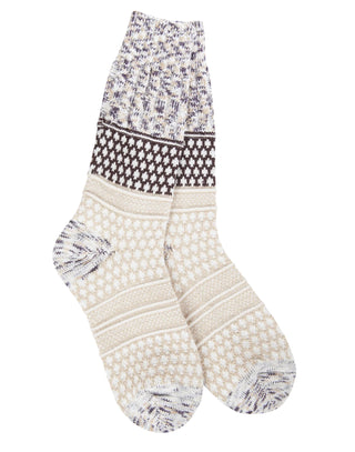 World’s Softest Socks Weekend Gallery Textured Crew Cookie Dough Multi