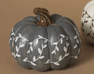 Leaf Engraved Resin Pumpkin Style 1
