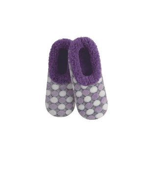 Snoozies Purple Dots Slippers