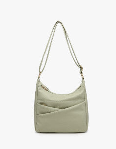 Jen & Co Lillian Dual Compartment Crossbody Light Basil M2798