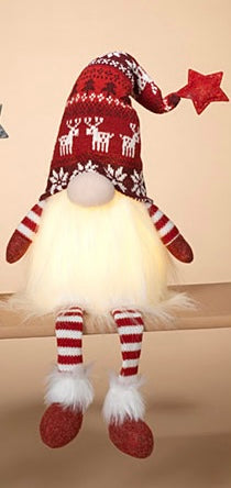 Plush Lighted Gnome Sitter