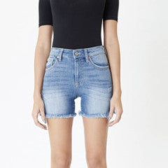 Kancan High-Rise Fray Hem Shorts 8607m