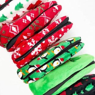 Christmas Theme Fuzzy Slippers