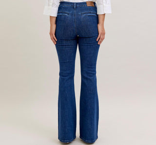 Judy Blue HW Flare with Patch Pocket 881025