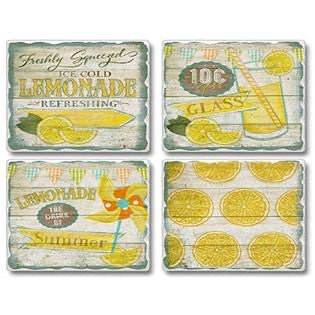 Lemonade Stand Tile Coaster Set