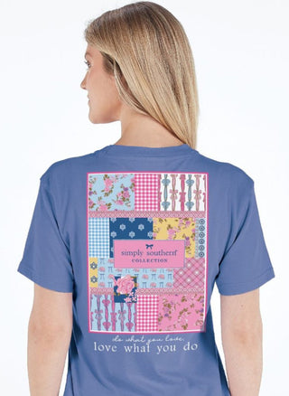 Simply Southern Short Sleeve Tee Patch Logo Wave