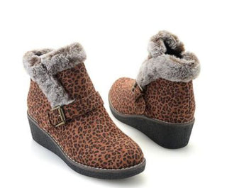 Corky's Chilly Faux Fur Wedge Ankle Boot