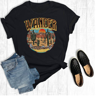 The Way Down South Wanderer Desert Tee Black