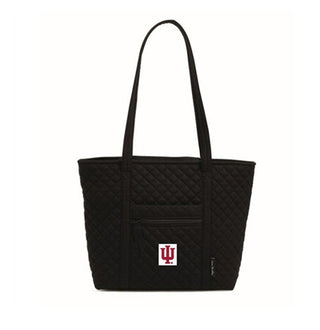 Vera Bradley Small Vera Tote Black Indiana University