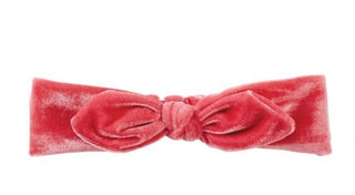 Mudpie Bow Headband Hot Pink Velvet