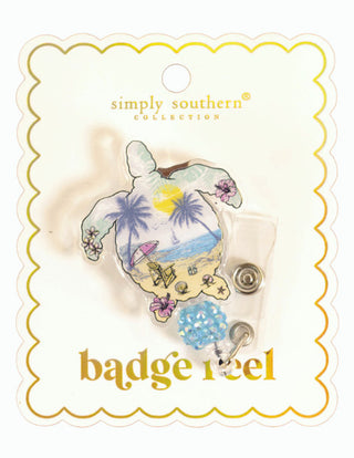 Simply Southern Badge Reel Turtle