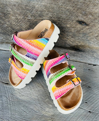 Corkys Threes Company Platform Sandal Multi